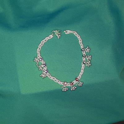 Silver Heart Anklet, Dainty Sterling Silver Heart Anklet– Jewelry By Tali